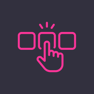 A hand picking one of the bonuses available among the number of bonus options available.